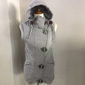 L.A.M.B. Gwen Stefani fleece lined hooded vest S